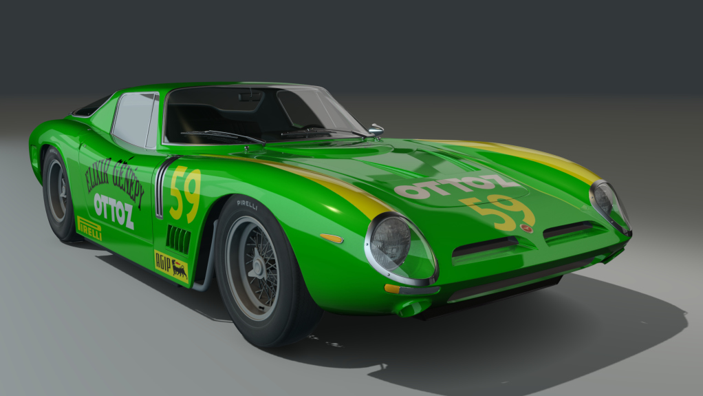 ACL GTC Bizzarrini GT 5300 Corsa, skin 59_brightgreen