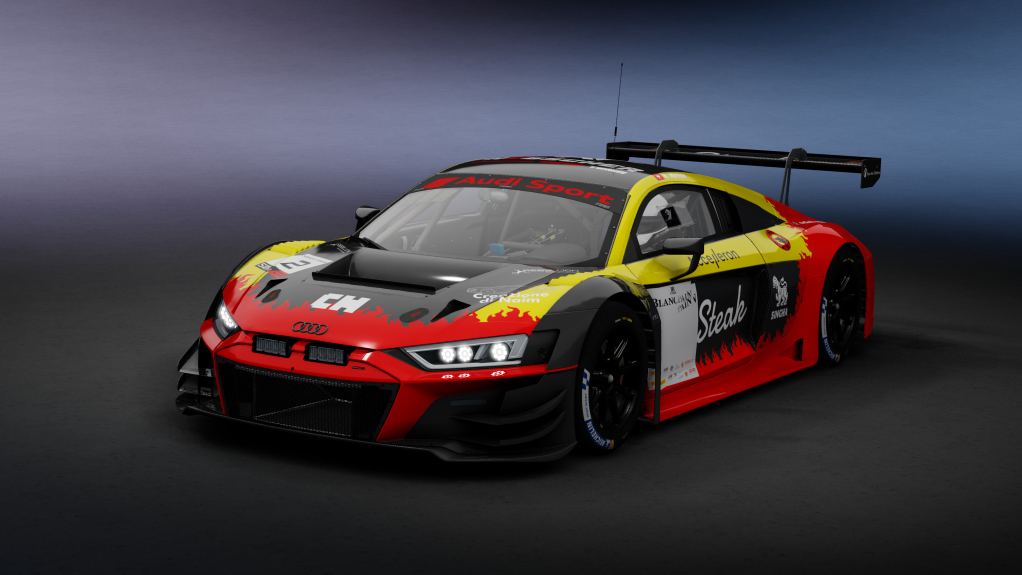 GT3 Audi R8 LMS Evo 2019, skin CEL_02_SwissSteakRacingTeampoweredbyHRT