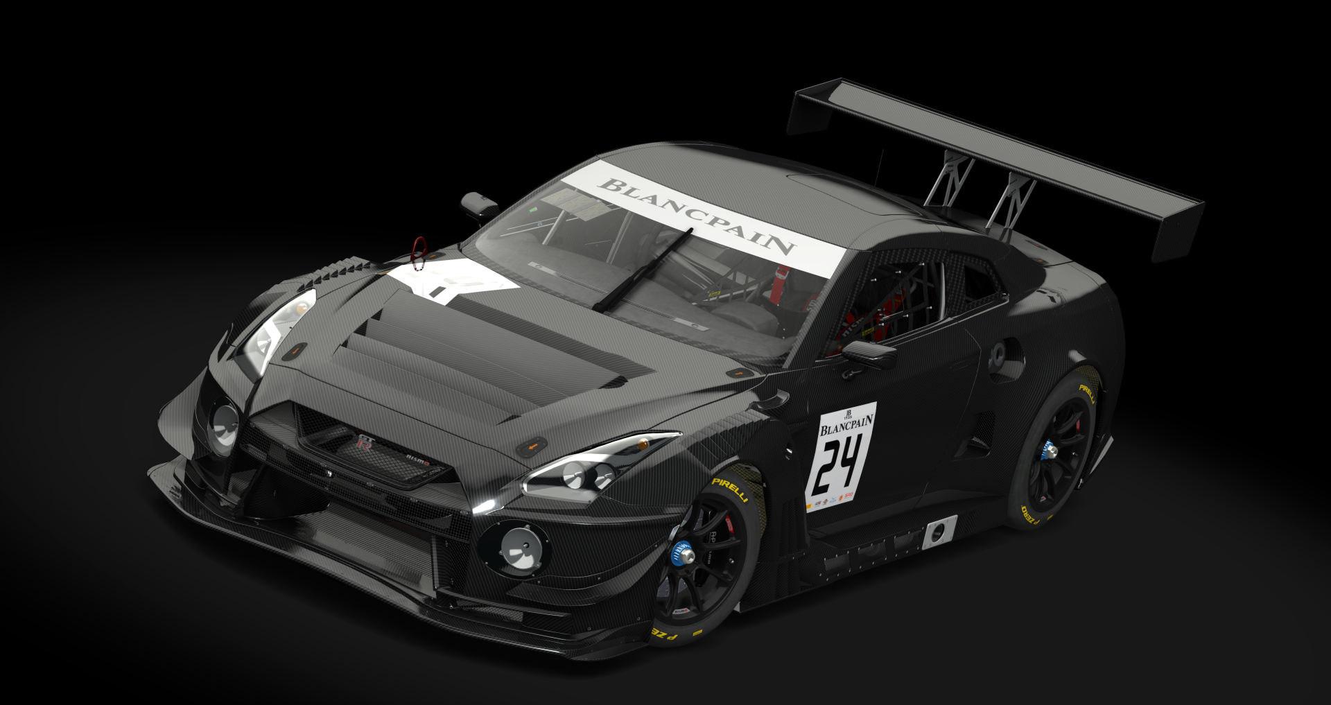 Nissan GT-R GT3 2018, skin Carbon_Endu