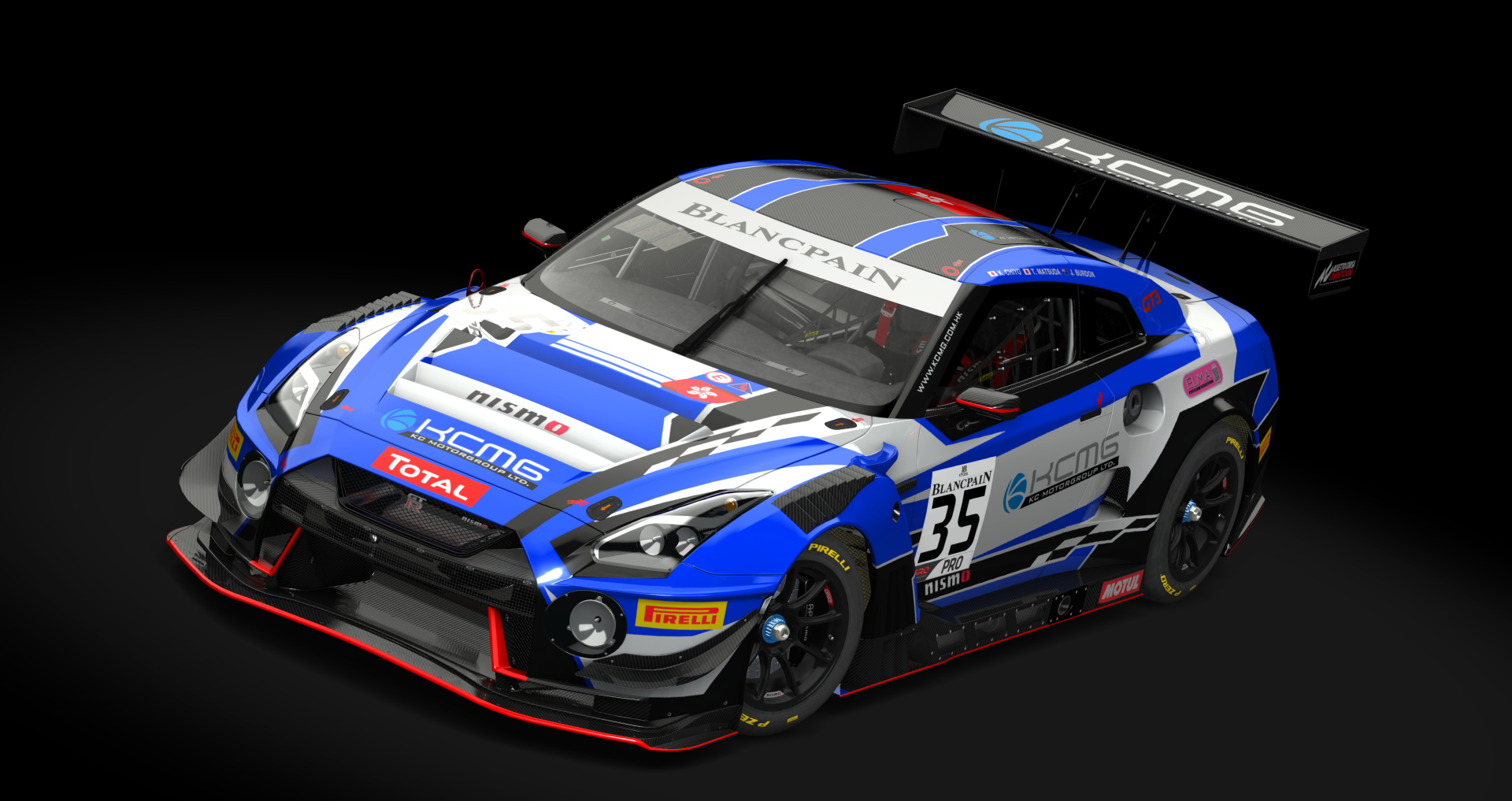 Nissan GT-R GT3 2018, skin kcmg_blancpain_#35