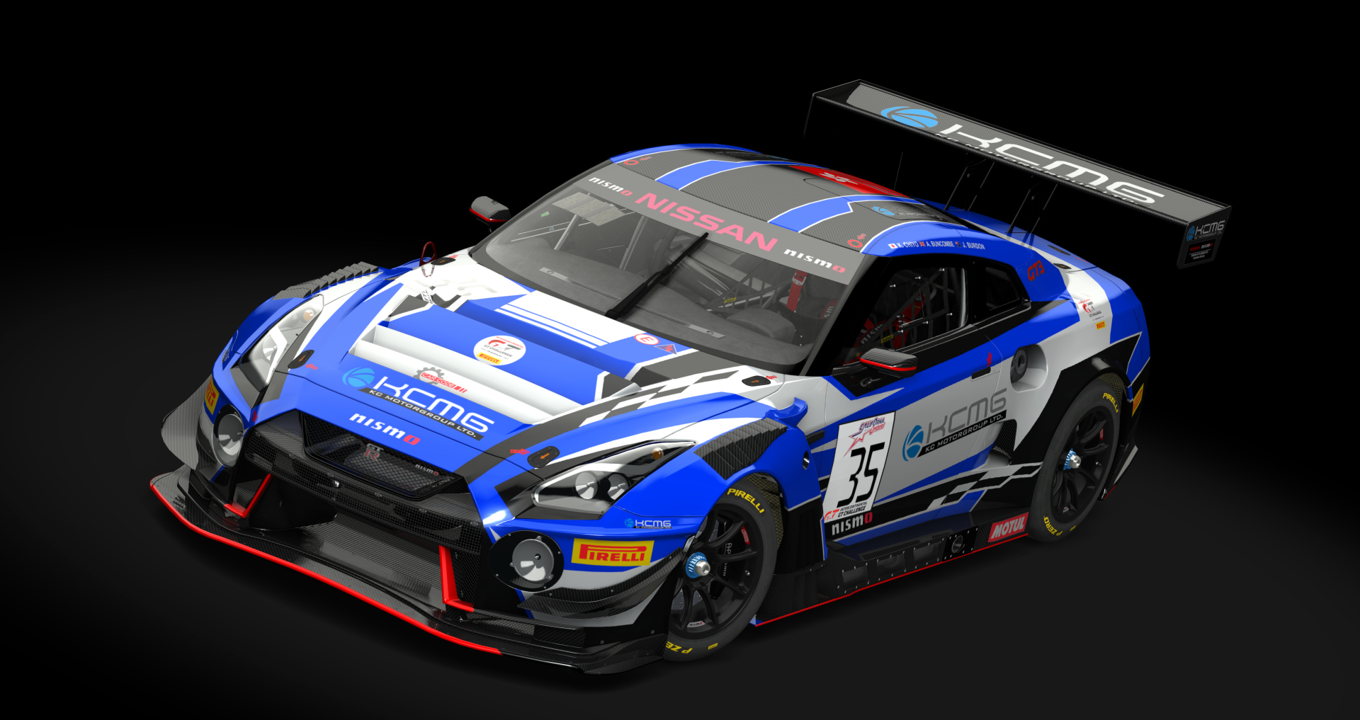 Nissan GT-R GT3 2018, skin kcmg_igtc_california_#35