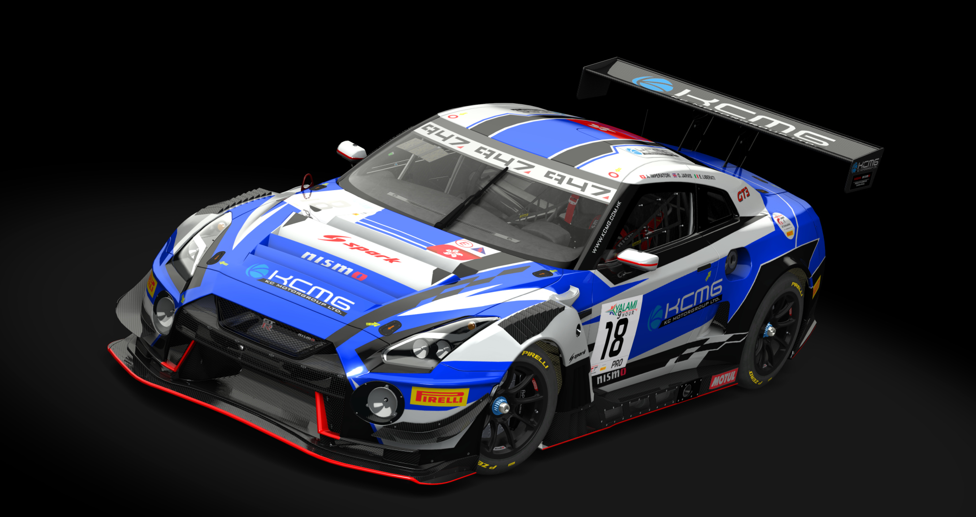 Nissan GT-R GT3 2018, skin kcmg_igtc_kyalami_#18