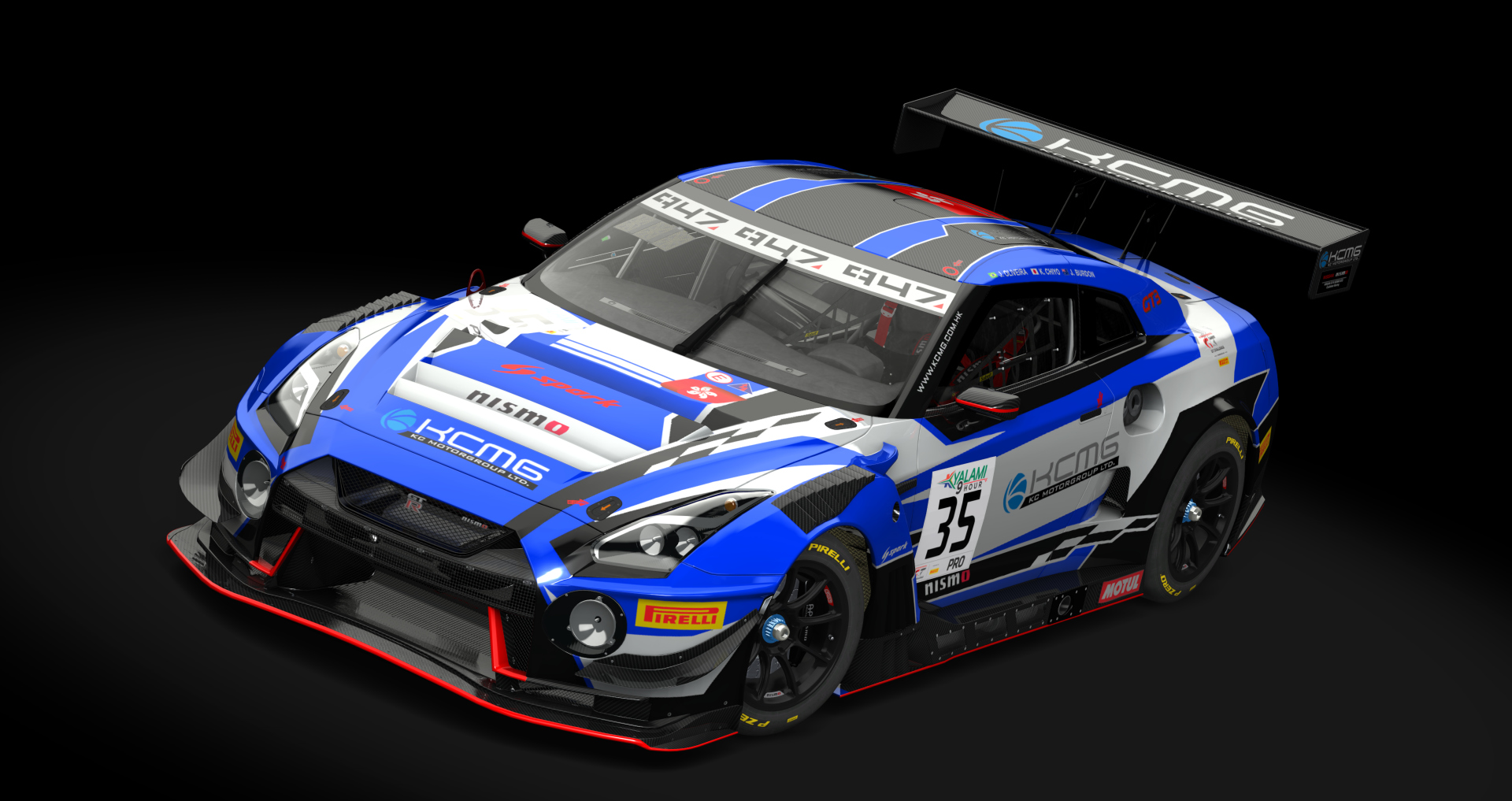 Nissan GT-R GT3 2018, skin kcmg_igtc_kyalami_#35