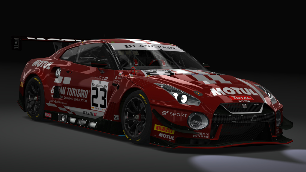 Nissan GT-R GT3 2018, skin rjn_team_motul_#23