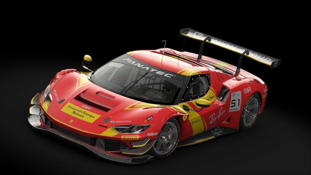 Ferrari 296 GT3, skin 2023_GTWC_51_AF Corse
