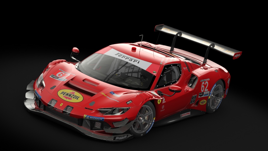 Ferrari 296 GT3, skin 2023_IMSA_62_Risi Competizione Daytona