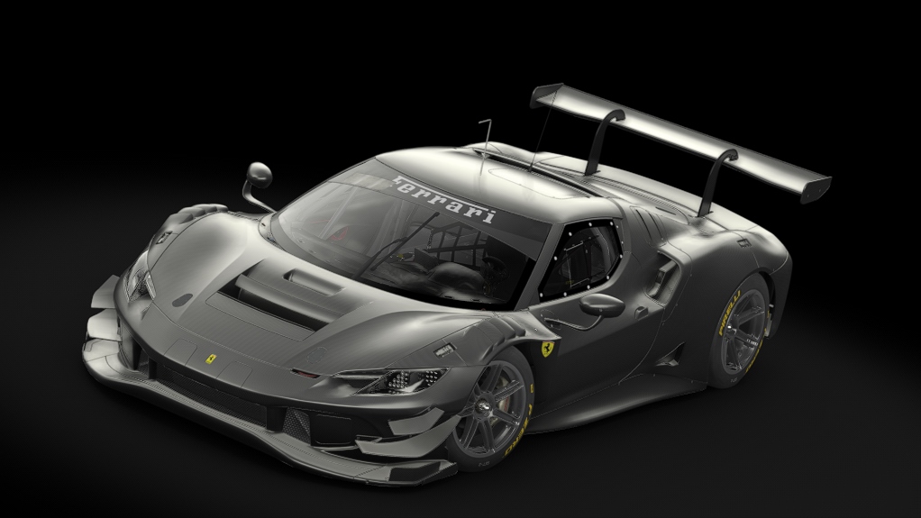 Ferrari 296 GT3, skin Carbon