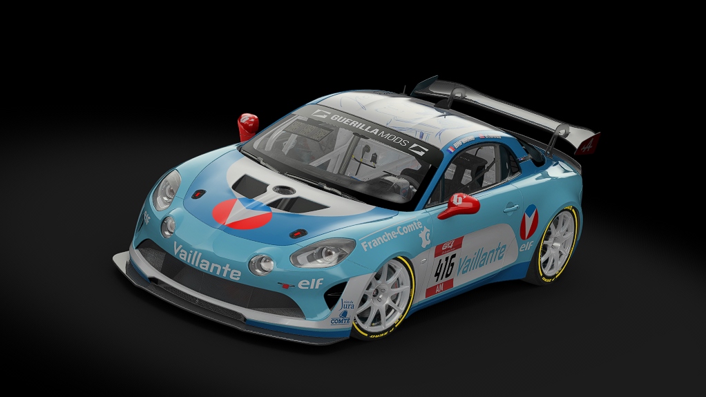 Alpine A110 GT4, skin Vaillante