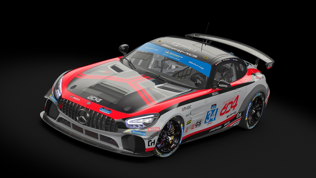 Mercedes AMG GT4 EVO, skin SR604