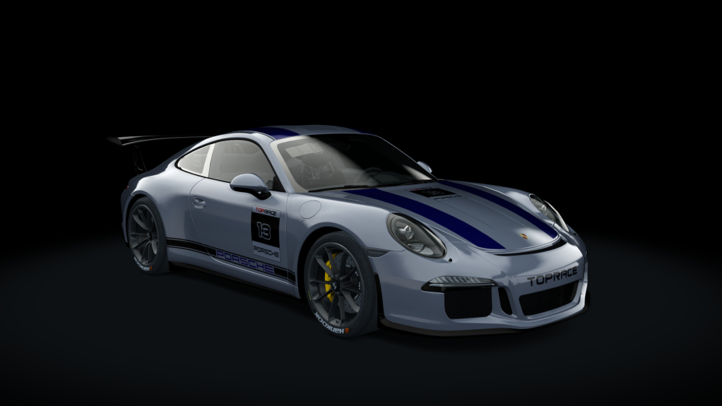 Porsche 911 CUP P2P, skin 13_silver_blue