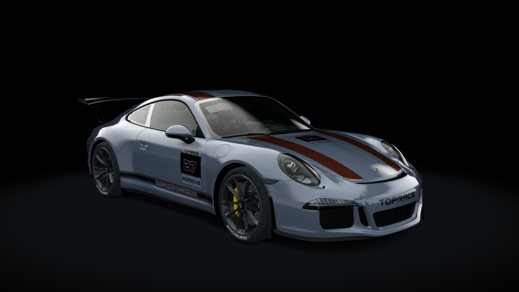 Porsche 911 CUP P2P, skin 27_silver_orange