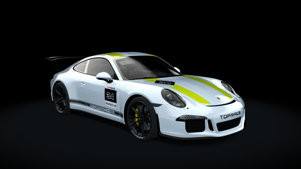 Porsche 911 CUP P2P, skin 34_white_yellow