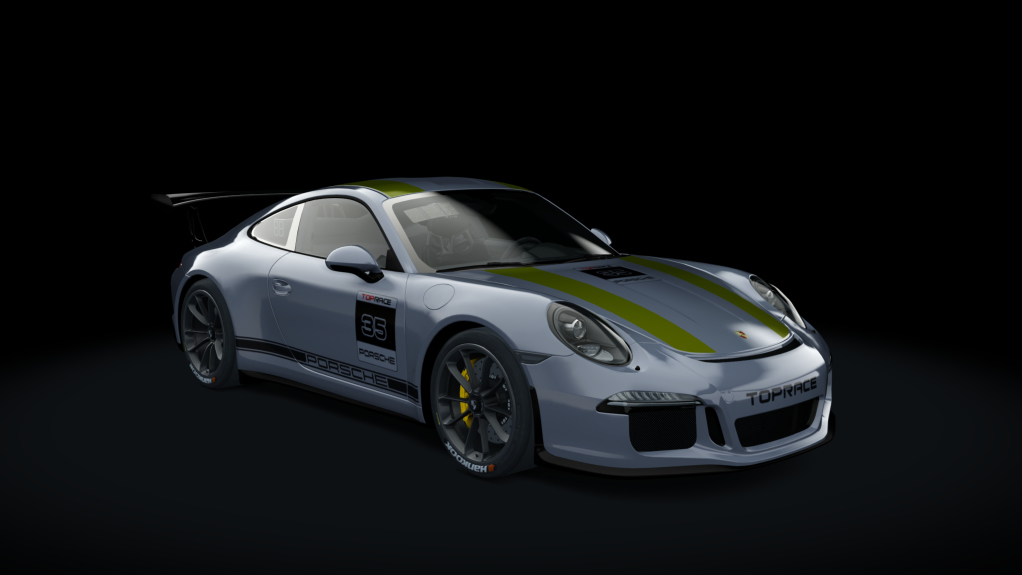 Porsche 911 CUP P2P, skin 35_silver_yellow