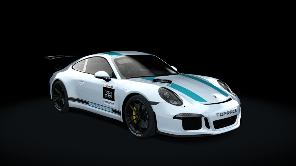 Porsche 911 CUP P2P, skin 55_white_darkturquoise
