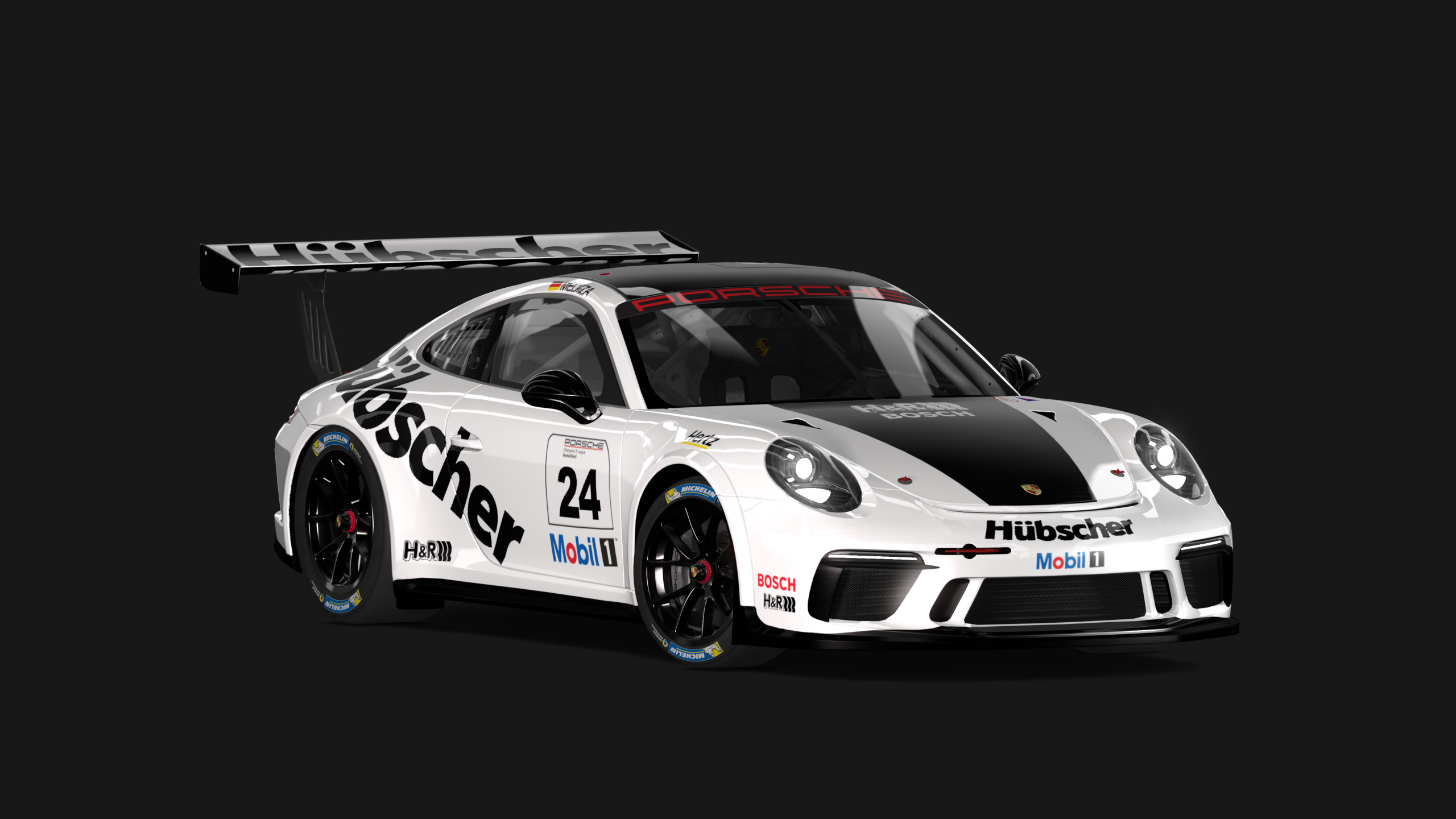 Porsche 911 GT3 Cup 2017, skin Hübscher Racing Team 24 - MEDIIZA