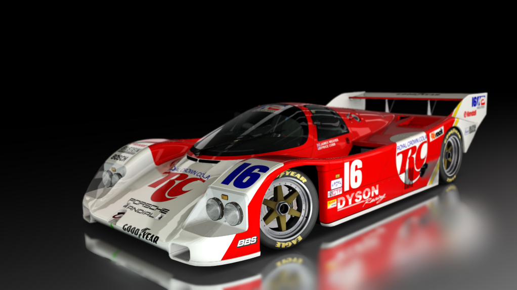 Porsche 962 C Short Tail, skin Dyson_Racing_RoyalCrownCola_16