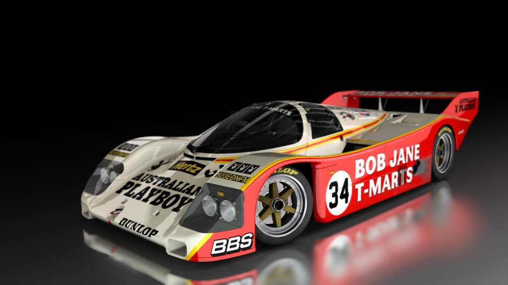 Porsche 962 C Short Tail, skin Fitzpatrick_Team_Australia_34