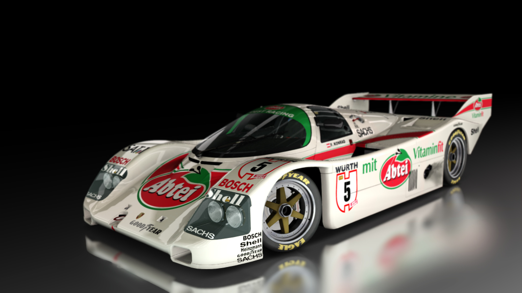 Porsche 962 C Short Tail, skin Joest_Abtei_5