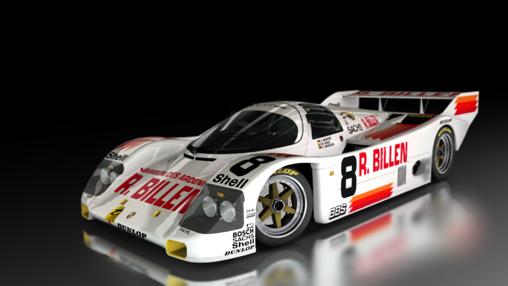 Porsche 962 C Short Tail, skin Joest_Billen_8