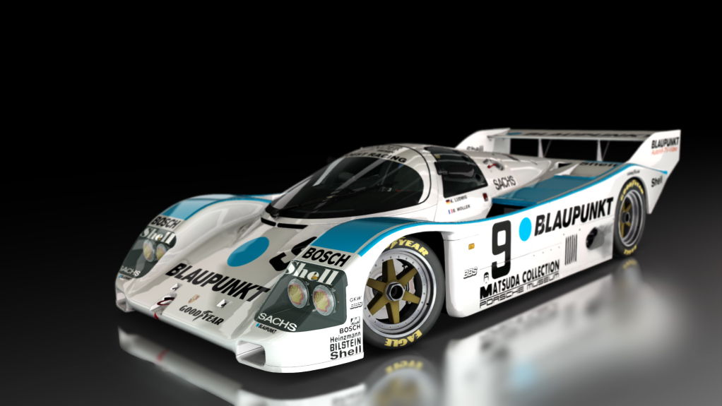 Porsche 962 C Short Tail, skin Joest_Blaupunkt_9