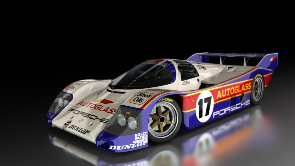 Porsche 962 C Short Tail, skin Joest_Gemini_Autoglass_17