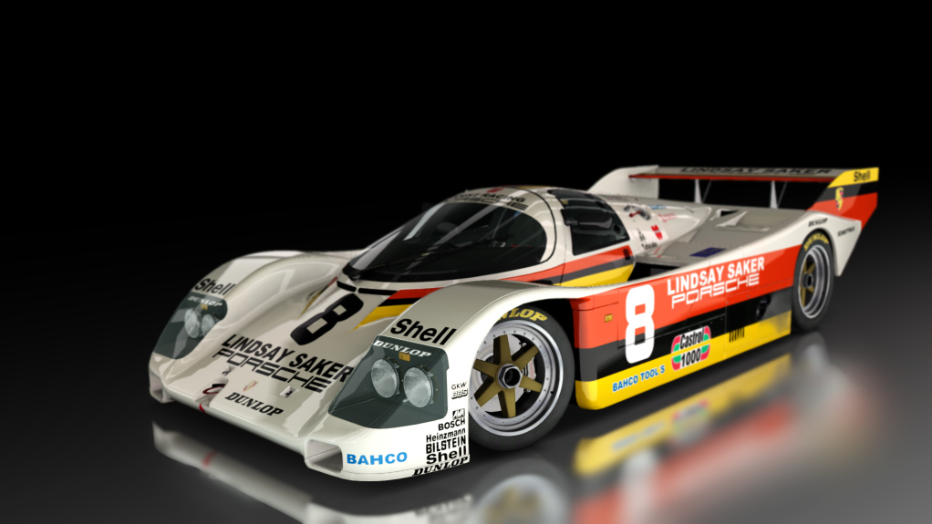 Porsche 962 C Short Tail, skin Joest_Lindsay_Saker_8