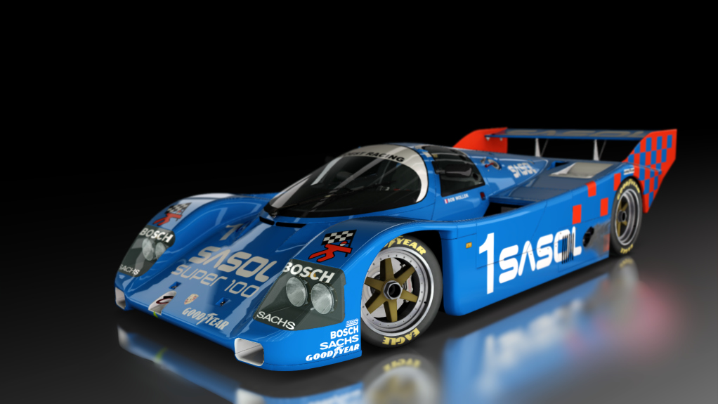 Porsche 962 C Short Tail, skin Joest_Sasol_1