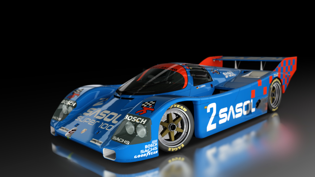 Porsche 962 C Short Tail, skin Joest_Sasol_2