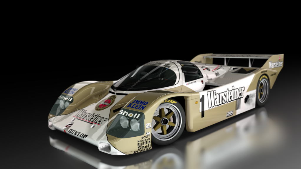 Porsche 962 C Short Tail, skin Joest_Warsteiner_1