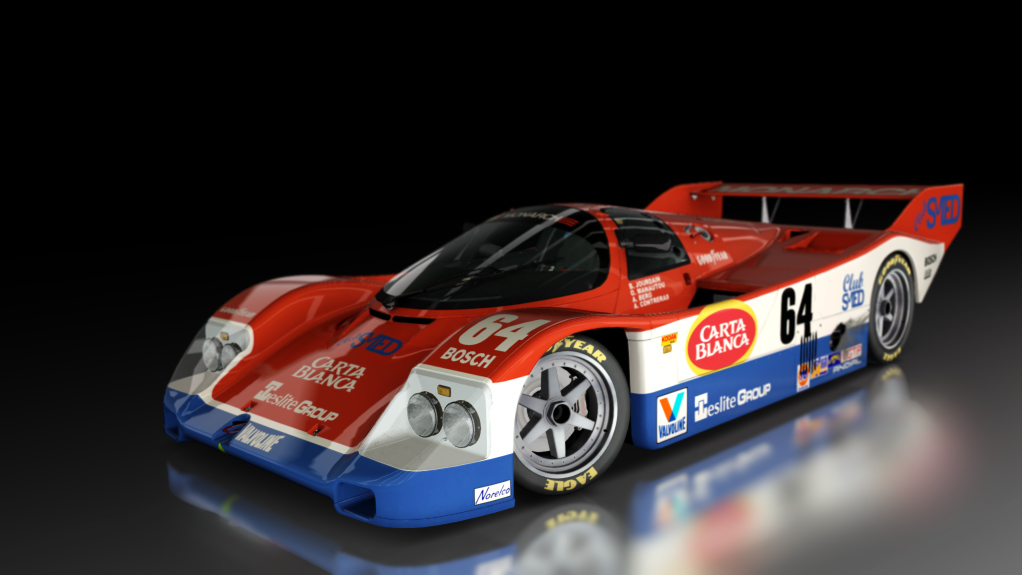 Porsche 962 C Short Tail, skin Jourdain_Racing_Monarch_64