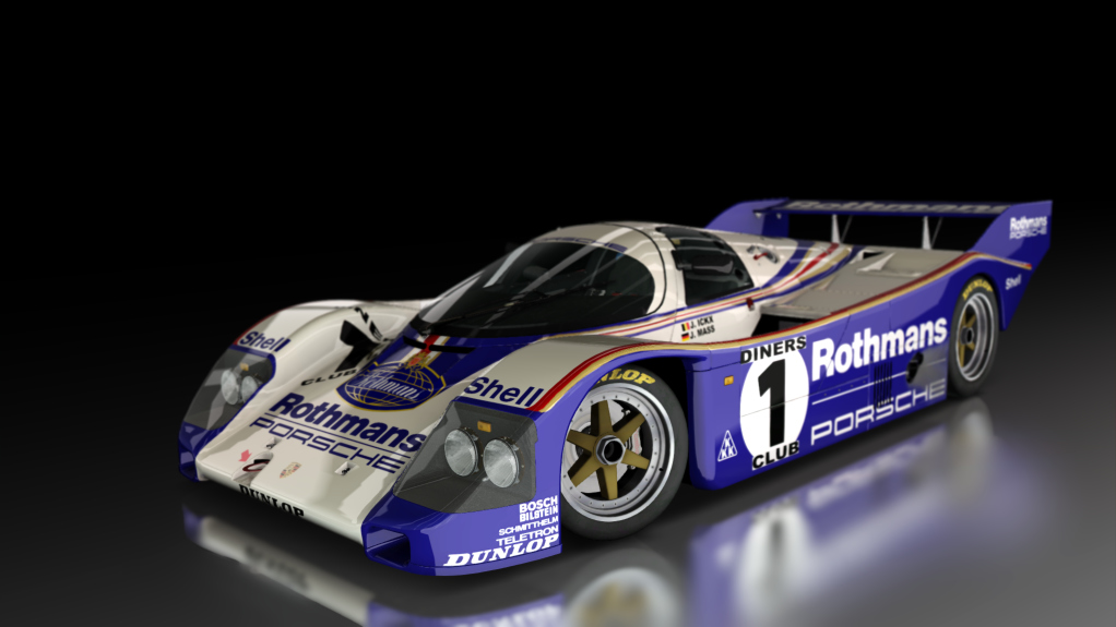 Porsche 962 C Short Tail, skin PorscheSystem_Rothmans_1