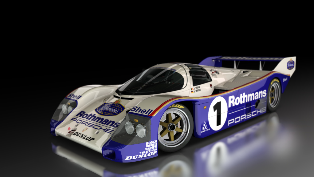 Porsche 962 C Short Tail, skin Porsche_Rothmans_1