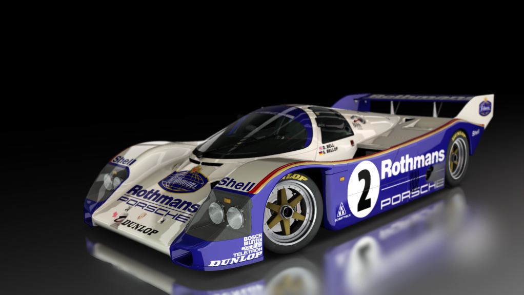 Porsche 962 C Short Tail, skin Porsche_Rothmans_2