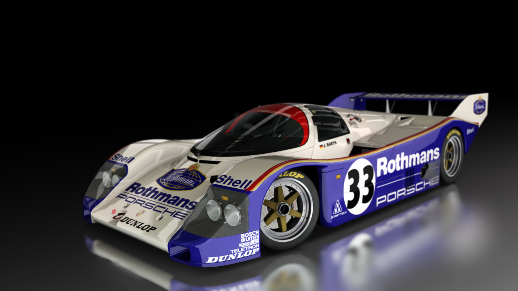 Porsche 962 C Short Tail, skin Porsche_Rothmans_33T