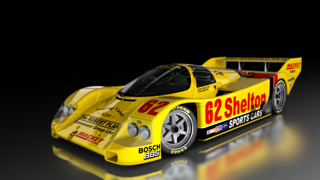 Porsche 962 C Short Tail, skin Shelton_Racing_Mackey_62