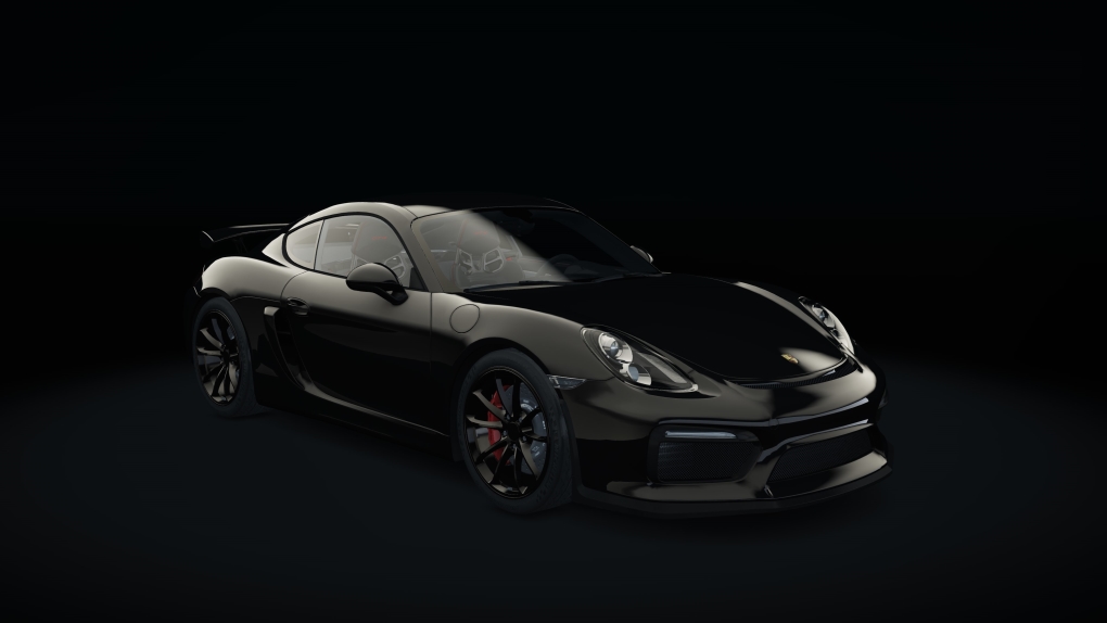 Porsche Cayman GT4, skin 07_jet_black_metallic