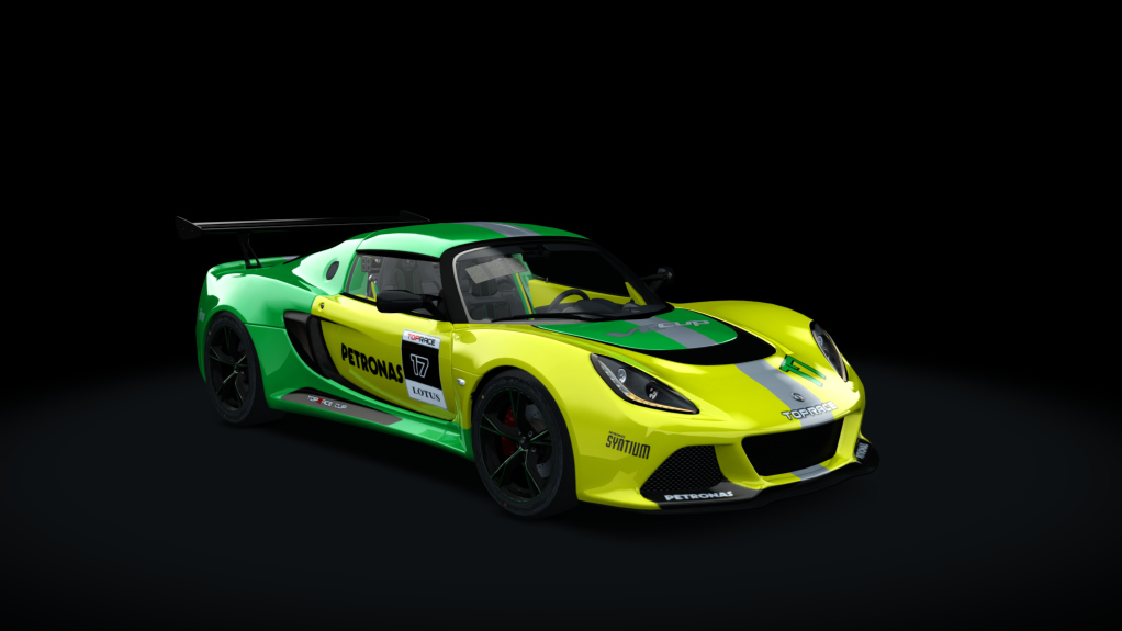Lotus Exige CUP P2P, skin 17_Green-Yellow_Cup