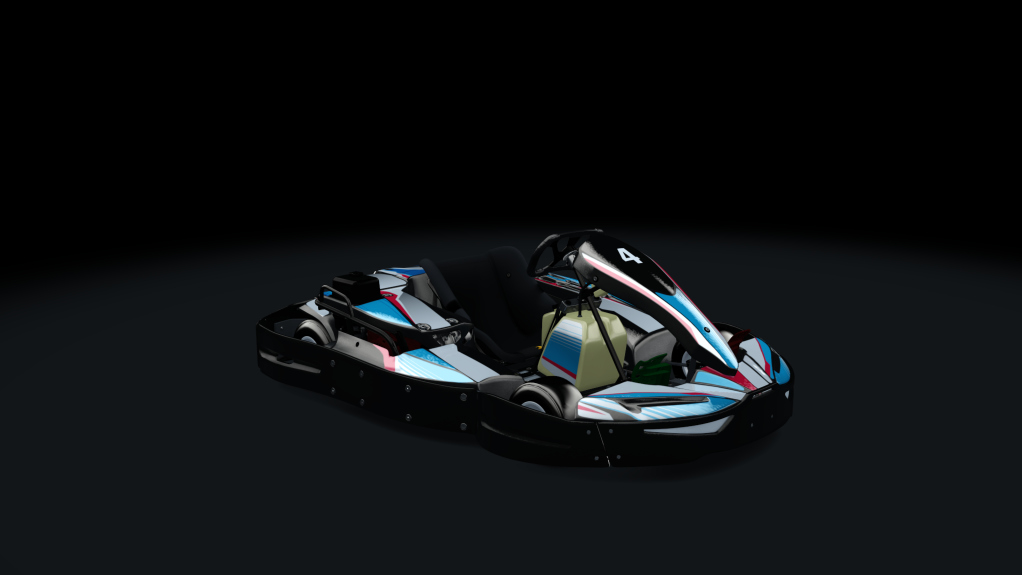 Sodi SR4/5 kart, outdoor GX390, skin 104_bluered