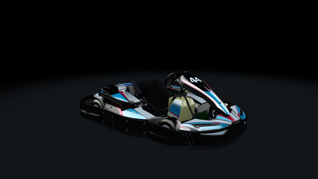 Sodi SR4/5 kart, outdoor GX390, skin 144_bluered