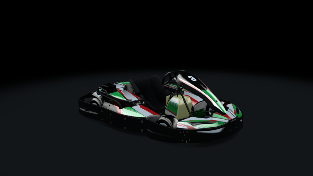 Sodi SR4/5 kart, outdoor GX390, skin 203_greenred