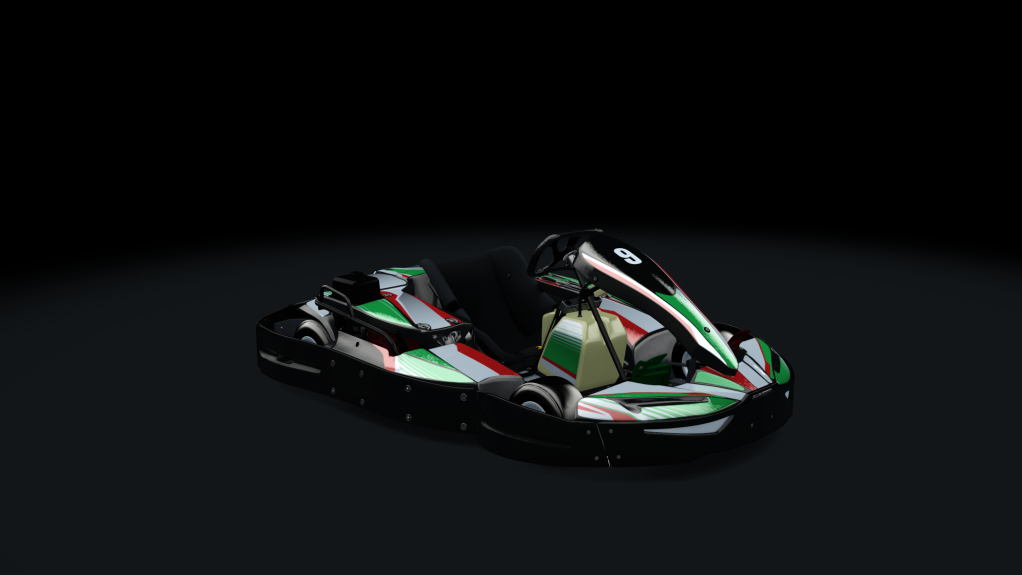 Sodi SR4/5 kart, outdoor GX390, skin 209_greenred