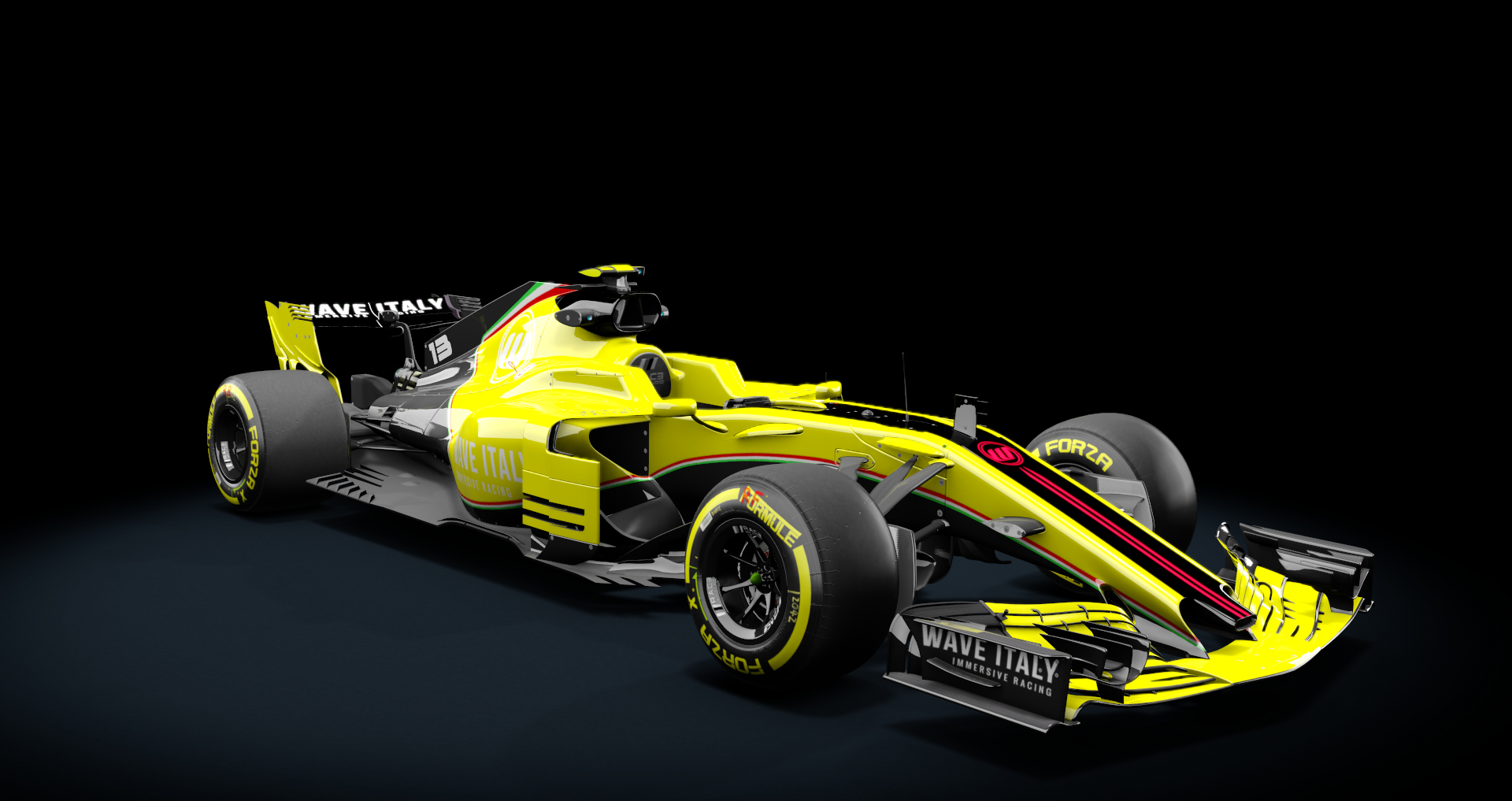 Formula Hybrid 2018 S1, skin 13_wave_italy_yellow