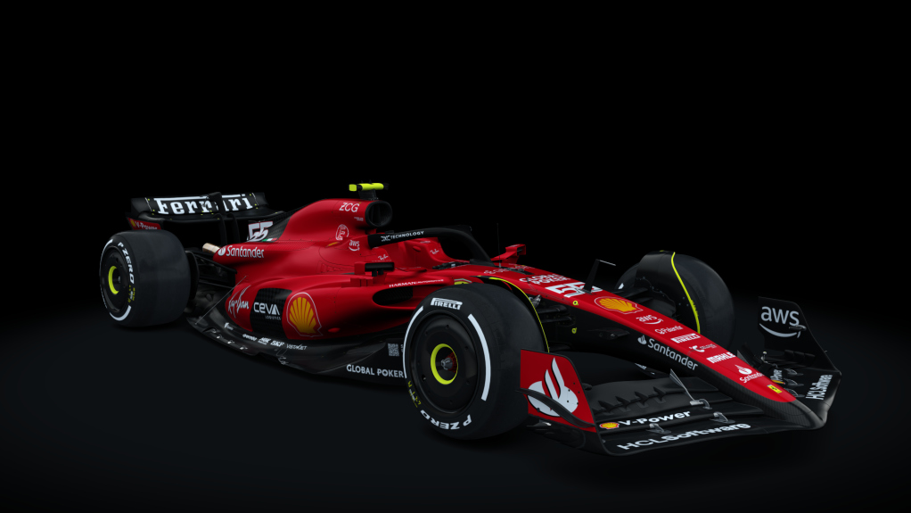 Formula Hybrid® 2023, skin S23_Ferrari_Carlos Sainz_55