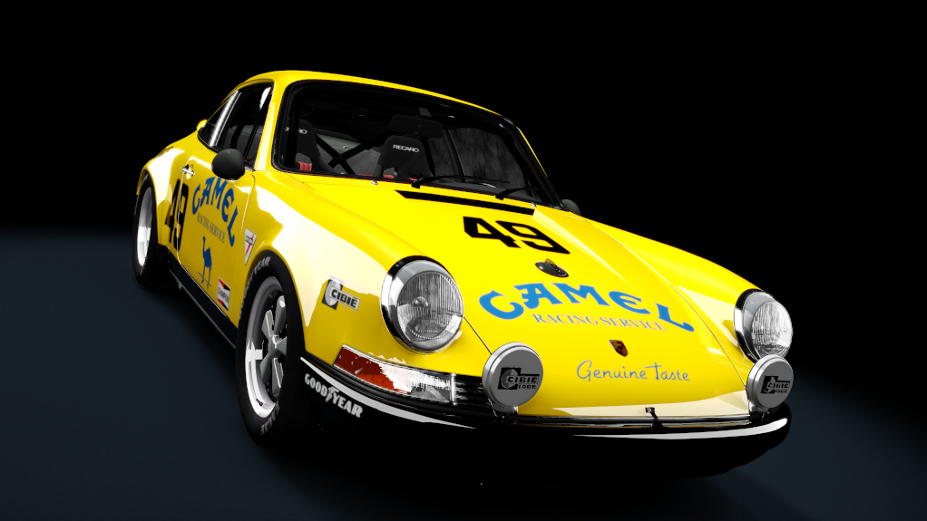 TCL Porsche 911RS 2.7, skin 49_Camel_Racing_Service