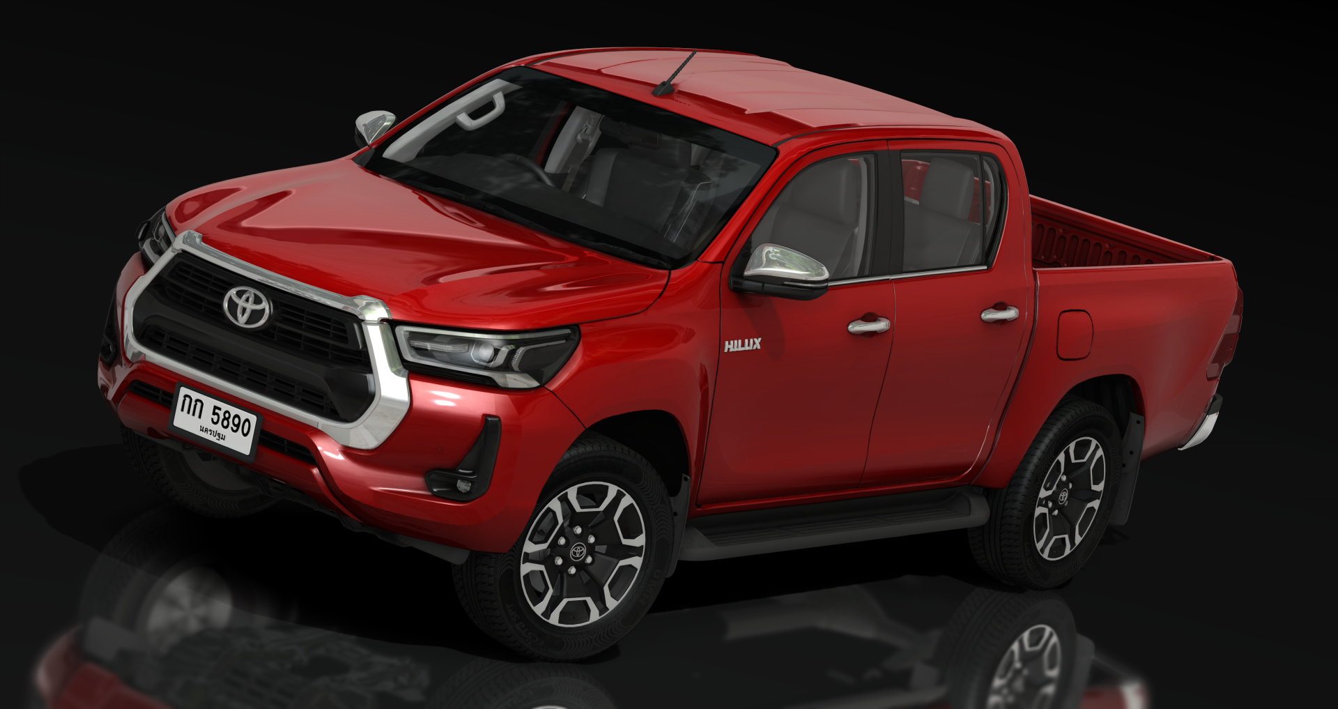 Toyota Hilux Revo 2021 MT, skin Emotional_Red