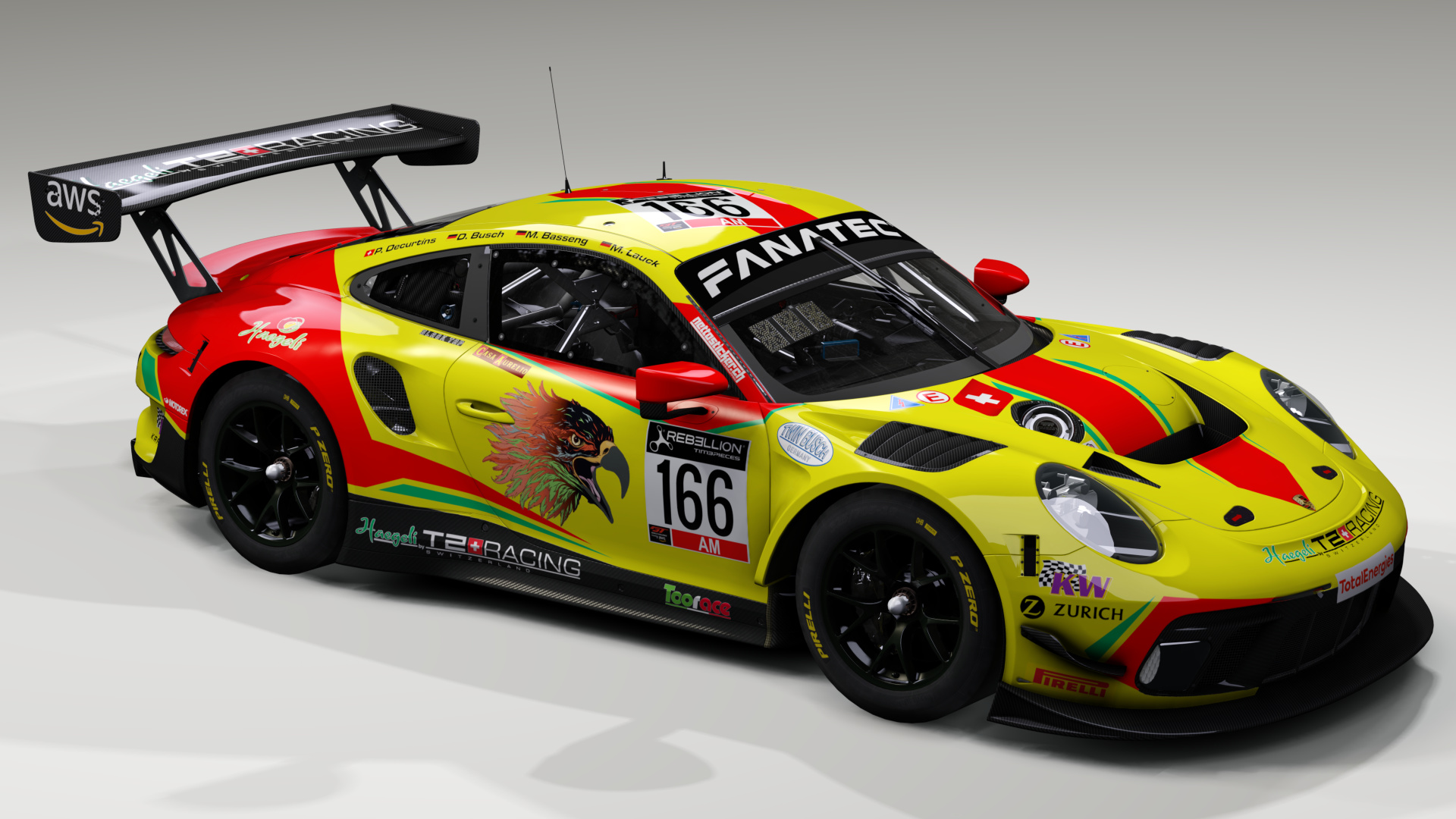 VB Porsche 991 GT3 R 2020, skin T2_Racing_#166