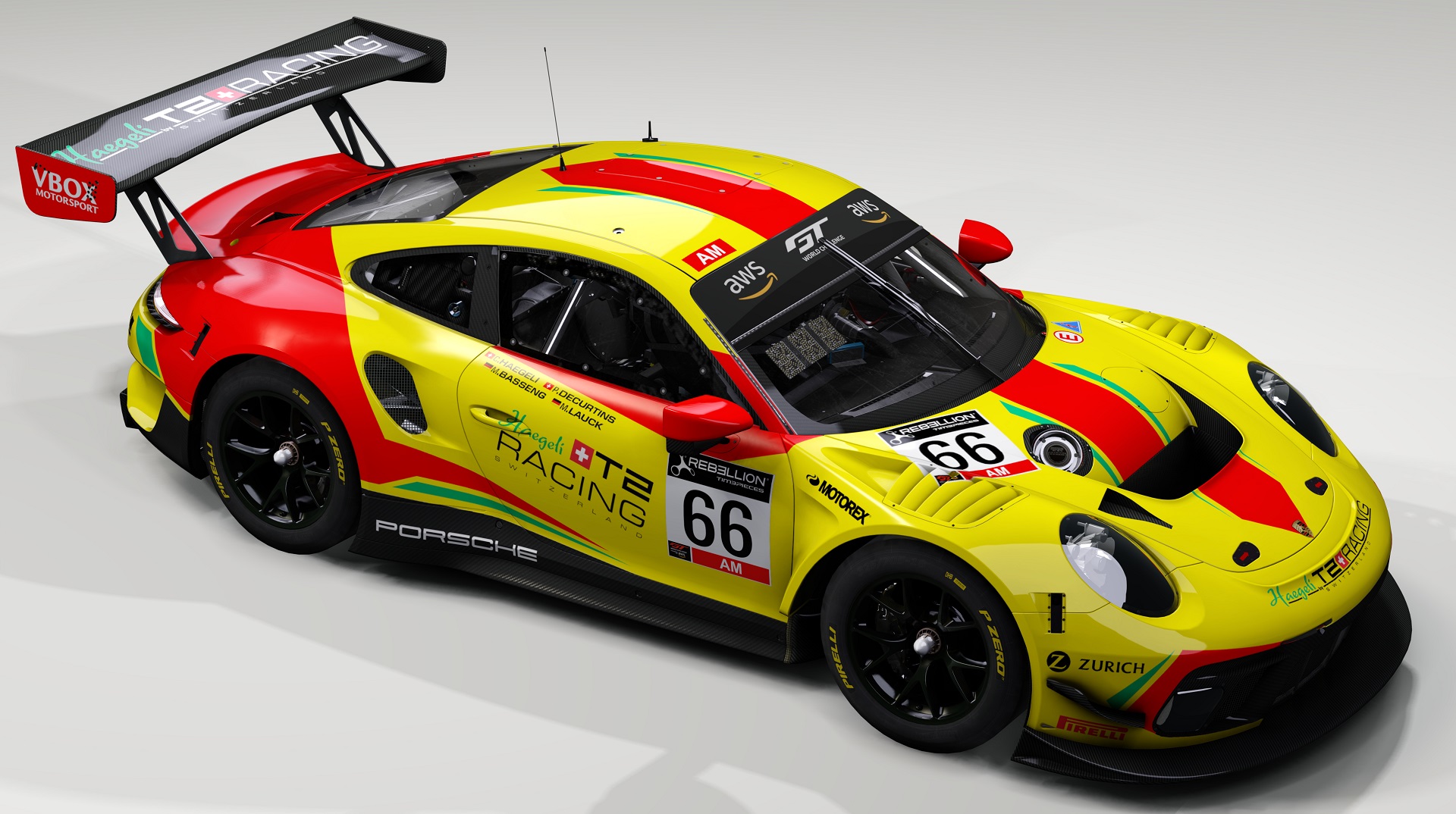 VB Porsche 991 GT3 R 2020, skin T2_Racing_#66